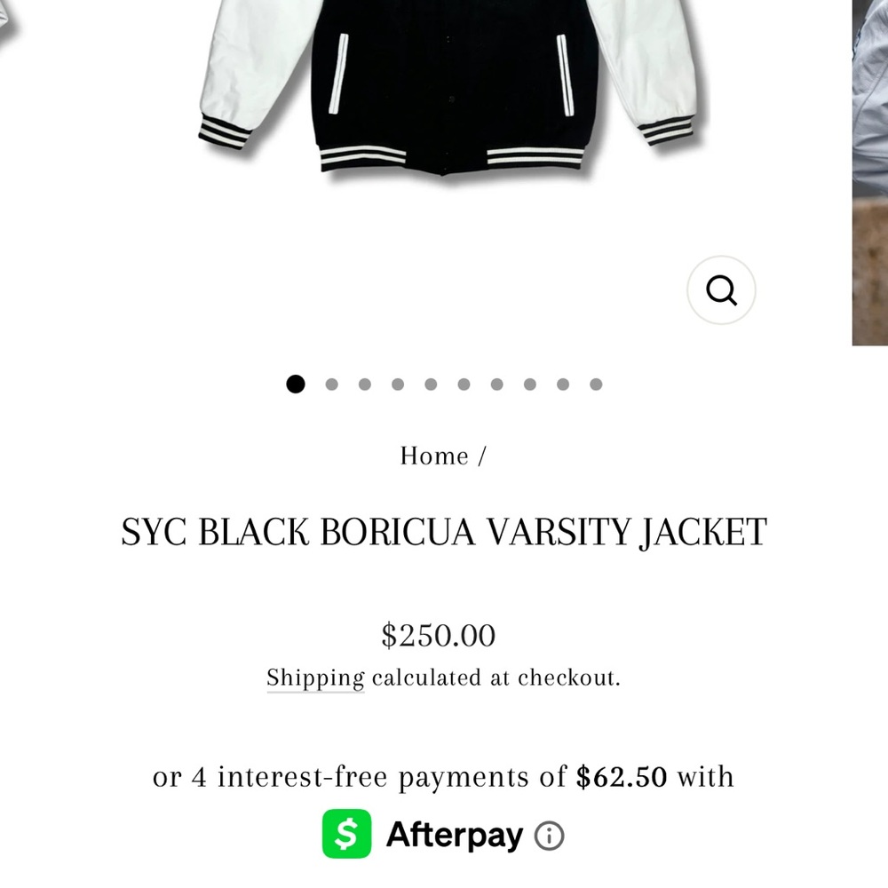Black and White Varsity Jacket